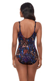 Miraclesuit Siren Tummy Control Underwire Bra One Piece Swimsuit Black Multi 14