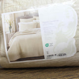 Sky Pickstitch 3-Piece Cotton Coverlet Set 100138173FQ Khaki Brown Full / Queen