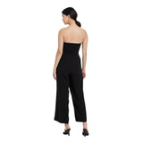 A New Day Strapless Smocked Bandeau Jumpsuit with Pockets 93534280 Black M