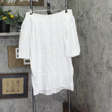Lauren Ralph Lauren Womens Plus Size White Off The Shoulder Dress White 2X