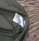Belle By Kim Gravel Knit Jersey Button-Front Collared Shirt Tea Leaf Green 1X