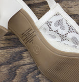 A New Day Womens Milan Slingback Lace Slip On Kitten Heels Cream Off White 7M