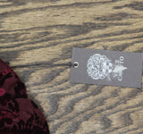 Vince Camuto Womens Babydoll Paisley Velvet Dress VC1M2504 Wine Red 14