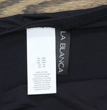 La Blanca Womens Island Goddess Skirted Swimsuit Bikini Bottom Black 16W