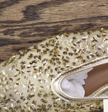 A New Day Sammie Sequin Ballet Flats 94685488 Gold Yellow 8.5M