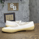 Universal Thread Jute Elastic Strap Mary Jane Ballet Flats White / Brown 9.5M