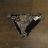Bar III Womens Printed Side-Tab Hipster Bikini Swim Bottom Black Multi XL