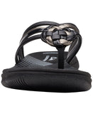 Clarks Womens Breeze Coral Thong Sandals Black / Brown 10M