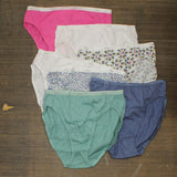 Hanes Women's Hi-Cut Panties PP43WB 7pk P943AD Colors May Vary 7