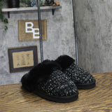 Style & Co Rayaa Quilted Faux Fur Slippers 10021612600 Black Beauty 5M