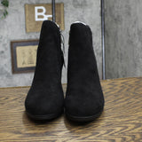 Anne Klein Womens Rina Microfiber Dressy Ankle Boots RINA01F9 Black Multi 10M