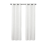 Regal Home Light-Filtering Grommet Top Single Curtain Panel White 38" x 84"