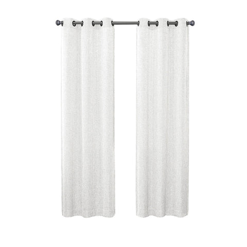 Regal Home Light-Filtering Grommet Top Single Curtain Panel White 38" x 84"