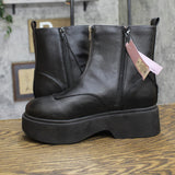 Wild Fable Honor Ankle Combat Platform Boots 94642932 Black 9.5M