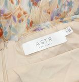 ASTR The Label Womens Woven Strappy Open Back Maxi Dress Pink Multi S