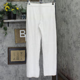 Barefoot Dreams Ultra Lite Pintuck Knit Lounge Pants A692127 Almond Off White XS