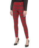 Tommy Hilfiger Women's Plaid Pull-On Mid-Rise Pants H29PT92F
