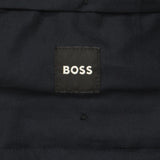 Boss Genius Stretch Tailored Slim Fit Wool Suit Dress Unhemmed Pants Navy 38R