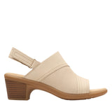Clarks Emily2 Mist Block Heel Sandal 26181676 Sand Nubuck Brown 8W
