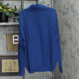IZOD Mens Turtleneck 1/4 Zip Pullover Sweater 167053bae2b4bc Blue L