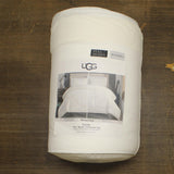 UGG Corey Reversible 3-Piece Comforter Set 26034 White Full / Queen