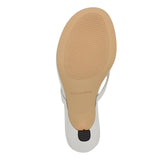 Calvin Klein Womens Opelle Heeled Sandal Kitten KCOPELLE2 White 7.5M