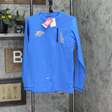 NBA Oklahoma City Thunder Men's Crew Neck Sport Fleece Sweatshirt Light Blue S