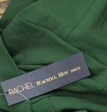 RACHEL Rachel Roy Womens Roma Ruffled Off-The-Shoulder Jumpsuit Green XL