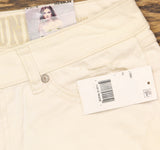 Rewash Juniors Ripped Natural Wash Skinny Jeans 2606602 Ivory Off White 5