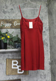 A New Day Womens Crepe Slip Mini Dress Spaghetti 94434620 Red M