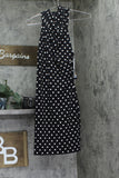 Rachel By Rachel Roy Harland Printed Halter Polka Dot Dress Black / White S