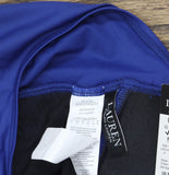 Lauren Ralph Lauren Beach Club Solid Halter Tankini Top Swim Sapphire Blue 4