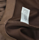 A New Day Faux Suede Double-Breasted Belted Trench Coat f00251322 Brown S