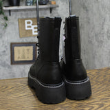 Wild Fable Womens Logan Wide Width Lug Combat Boots 90511614 Black 8W