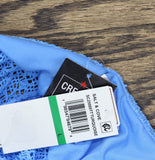 Salt + Cove Juniors Crochet Ruffle-Trim Midkini Swim Top SC25089TT Capri Blue L