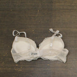 ZUZIFY Womens Push Up Lace Bra Light Pink 34A