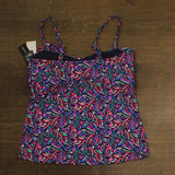 Island Escape Womens Tahiti Bandini Top Swim Tankini P760847 Blue Multi 16