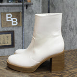 Universal Thread Jenna Platform Boots with Memory Foam Insole Off White 8M