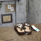 A New Day Womens Twiggy Multi Buckle Mini Heel Flats 94303759 Brown 8M