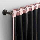 Sun Zero Aria Magnetic Theater Blackout Curtain Panel Pair Blush Pink 52x63
