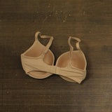Auden Womens Lightly Lined Comfort Wire Demi T-Shirt Bra Pearl Tan Brown 32DDD