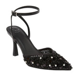 A New Day Womens Ruth Heels Pearl Heeled Sequin Sandals 94646922 Black 8M