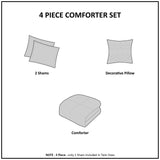 Mi Zone Kids Girls Cynthia Comforter Set 3-Piece MZK10-208 Pink Multi Twin