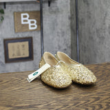 A New Day Womens Sammie Shoes Sequin Ballet Flats 94685489 Gold Yellow 9M