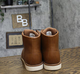 Goodfellow & Co Mens Niles Mock Toe Boots 90971861 Cognac Brown 8