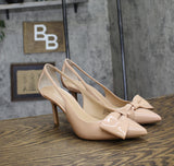 On 34th Womens Elayne Cutout Pumps Heels 10020348000 Nude Patent Brown 9.5M