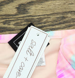 Salt + Cove Tie-Dye Swim Bottoms CWP22158B Wave After Wave Pink 1X