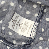 Time and Tru Ruffle Sleeve Tie Back Unlined Jumpsuit Blue / White Polka Dot XXL