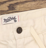 Woolrich X TGT Mid-Rise Straight-Leg Slouchy Cargo Twill Pants Cream Off White S