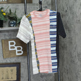 Dickies Womens Remanfactured Baggy Utility Pocket T-Shirt Tee Pink Multi M